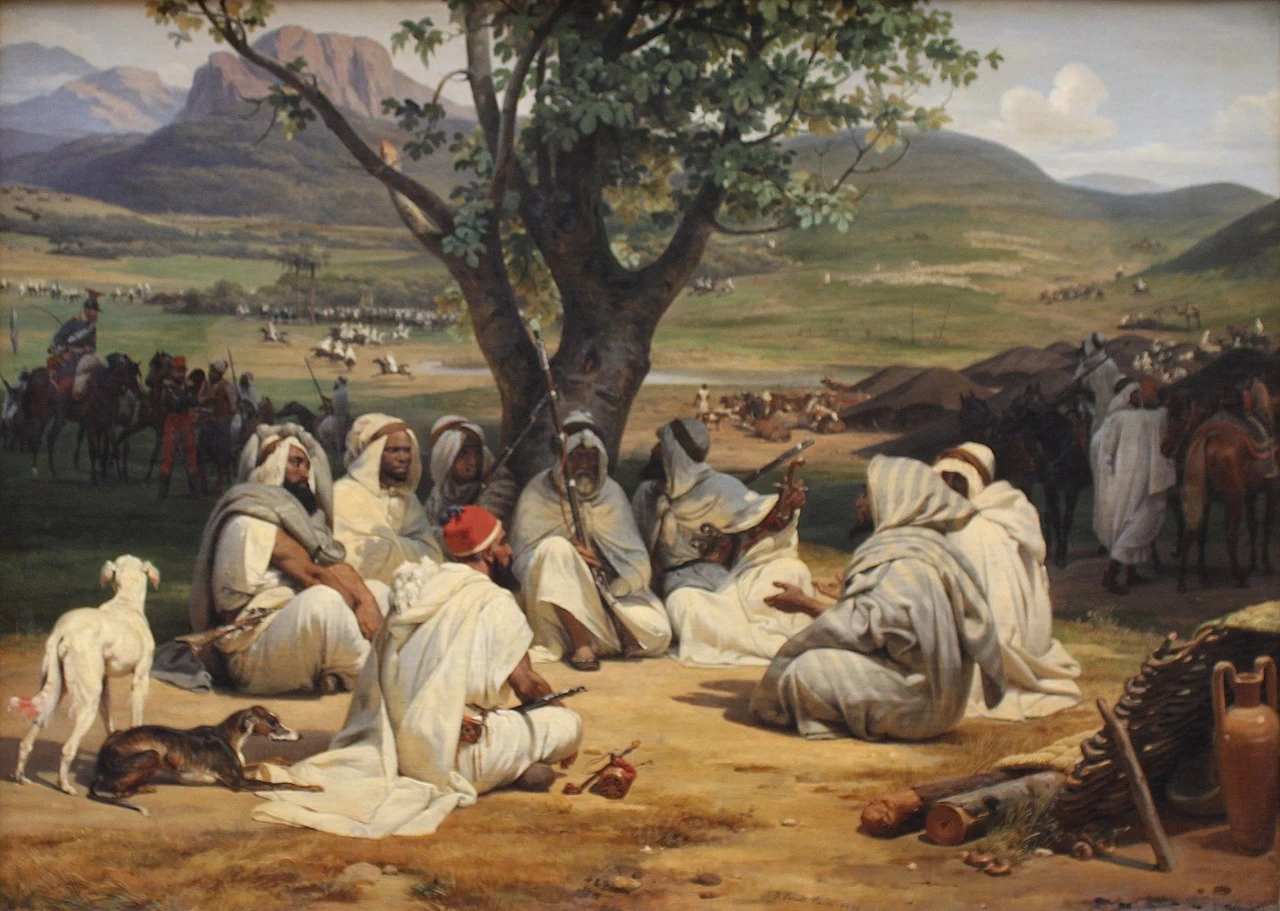  25-consultazione dei capi clan in Arabia-Castello di Chantilly 